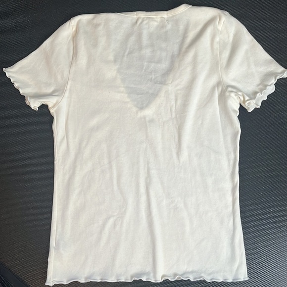 White Short Sleeve Tee Sz M - Picture 5 of 7